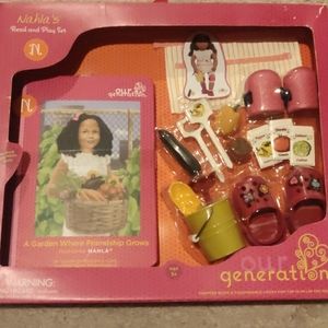 New!Our Generation Nahla's Read and Play Set A Garden Where Friendship Grows